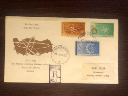 TURKEY FDC COVER 1963 YEAR MEDICINE AND NUCLEAR HEALTH MEDICINE STAMPS - FDC