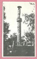 CHINA - Photo - Meili Photographic Studio - PEKING - WINTER PALACE - MARBLE PILLAR & BRONZE STATUE - 2 Scans - China