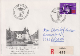 1982 Schweiz R-Brief, Zum: 667, Mi: 1220,ⵙ 1630 BULLE, PHILAJEUNEX 82 - Filatelistische Tentoonstellingen