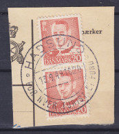 Denmark 1948 Mi. 304, 20 Øre King Frederik IX. Sonderstempel 'For Hver Turist Et Fund' HADSUND 1949 Clip - Usati