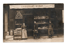 Carte-Photo Animée. Commerce . Epicerie . - Industrie