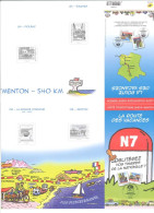 COLLECTOR - Carte Touristique Paris - Menton - La Route Des Vacances - Oblitérez Vos Timbres De La Nationale 7 (C 75) - Collectors