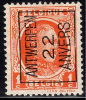 Typo 66A (ANTWERPEN 22 ANVERS) - O/used - Typografisch 1922-31 (Houyoux)