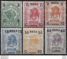 1922 Somalia 6v. MNH Sassone N. 24/29 - Andere & Zonder Classificatie
