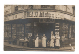 Carte-Photo Animée. Commerce . Epicerie, Débit D'Alcool . - Ambachten