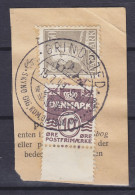 Denmark 1948 Mi. 246 XAc, 276, King Christian X. Sonderstempel 'Skynd Dig, Kom, Om Føje År...' GRINSTED 1949 Clip - Gebraucht