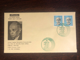 TURKEY FDC COVER 1967 YEAR DOCTOR GOKAY GREEN CROSS HEALTH MEDICINE STAMPS - FDC