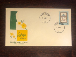 TURKEY FDC COVER 1967 YEAR SMALLPOX VACCINATION HEALTH MEDICINE STAMPS - FDC