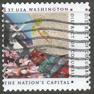 USA 2003 District Of Columbia C.37 SC.#3813 Used - Nice VARIETY MISPERFORATION !!! - Plaatfouten En Curiosa