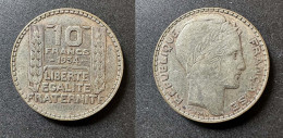 10 Francs Turin 1934 - Argent - Réf, M 6 - 10 Francs