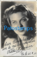 228298 ARTIST NILDA HOFMAN ARGENTINA SINGER OPERA SOPRANO AUTOGRAPH 12 X 17.5 CM PHOTO NO POSTAL POSTCARD - Altri & Non Classificati