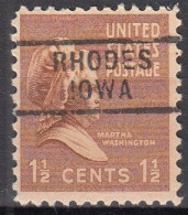 USA LOCAL Precancel/Vorausentwertung/Preo From IOWA - Rhodes  Type 729 - Préoblitérés