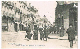 47 AGEN  BOULEVARD DE LA REPUBLIQUE - Agen