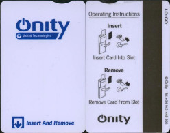 Onity - Cartes D'hotel