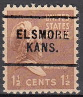 USA LOCAL Precancel/Vorausentwertung/Preo From KANSAS - Elsmore  Type 703 - Precancels