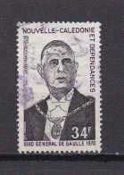 NOUVELLE-CALEDONIE 1971 TIMBRE N°377 OBLITERE GENERAL DE GAULLE - Oblitérés