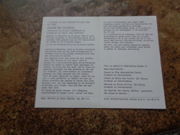 Doodsprentje/Bidprentje  JULES DE CLERCQ   Machelen 1899-1980 St Martens-Leerne  (Wdr A. Lambrecht & M.S. Mortier) - Godsdienst & Esoterisme