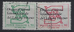 Italy 1969  50 Jahre ILO  (o) Mi.1299-1300 - 1961-70: Gebraucht