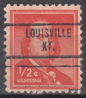 USA LOCAL Precancel/Vorausentwertung/Preo From KENTUCKY - Louisville  Type 734 - Préoblitérés