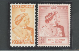 1948 Kenya Uganda Tanganyika - Stanley Gibbons N. 157-58 - Royal Silver Wedding - MNH** - Sonstige & Ohne Zuordnung