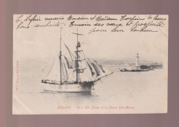 CPA - 13 - Marseille - La Jetée Et Le Phare Ste-Marie - Précurseur - Circulée En 1904 - Non Classés