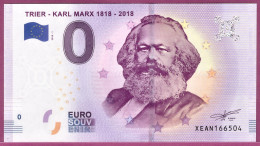 0-Euro XEAN 2018-1 TRIER - KARL MARX 1818 - 2018  H2 - Essais Privés / Non-officiels