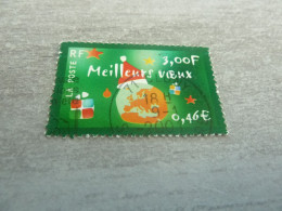 Meilleurs Voeux - Boule Neige - Terre Avec Bonnet Rouge - 3f. (0.46 €) - Yt 3364 - Multicolore - Oblitéré - Année 2000 - - Gebruikt