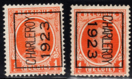 Typo 73 A+B (CHARLEROY1923) - O/used - Typos 1922-31 (Houyoux)