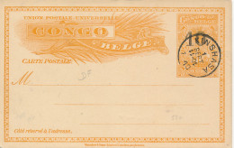 BELGIAN CONGO  PS SBEP 35L B CTO - Stamped Stationery