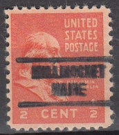 USA LOCAL Precancel/Vorausentwertung/Preo From MAINE - Millinocket Type 734 - Preobliterati