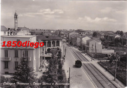 COLOGNO MONZESE - CORSO ROMA E PANORAMA F/GRANDE VIAGGIATA  1955 ANIMAZIONE - Milano (Milan)