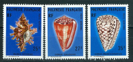 Polynésie N°Y&T PA 114 à 116 Coquillages  Neufs Sans Charnière Très Frais - Nuovi