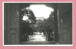 CHINA - Photo - Meili Photographic Studio - PEKING - TEMPLE OF CONFUCIUS - WAY OF TO SACRIFICE HALL - 2 Scans - Chine