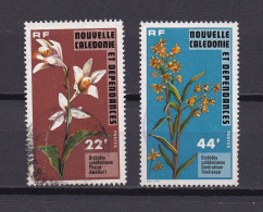 NOUVELLE-CALEDONIE 1977 TIMBRE N°409/10 OBLITERE ORCHIDEES - Gebruikt