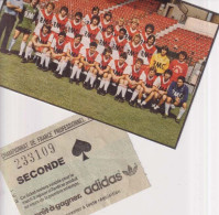 Lot AS MONACO  1980 - Tickets - Entradas