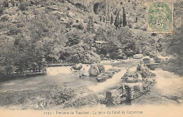 84 Fontaine De Vaucluse La Prise Du Canal De Carpentras - Andere & Zonder Classificatie