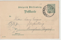 Königreich Württemberg, Oberkochen - Postal  Stationery