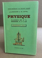 Physique / Classes De 2° C - Ohne Zuordnung