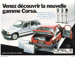 Prospectus Gamme Opel Corsa, GT, GLS - Publicidad