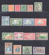 1938-52 JAMAICA - Stanley Gibbons N. 121-133a - Serie 18 Valori - MNH** - Sonstige & Ohne Zuordnung