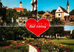 73310771 Bad Aibling Ortsmotiv Mit Kirche Parkanlagen Herz Bad Aibling - Bad Aibling