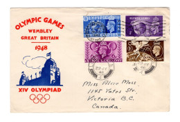 REINO UNIDO CC CON MAT LONDON OLYMPIC GAMES 1948 WEMBLEY - Estate 1948: Londra