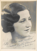 Photos - Originales > MARTHE DRUMONT De Radio Paris 1937 - Autographe Dédicacée à NELLY ANDREE - TBE - Personalidades Famosas