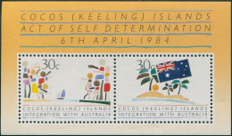 Cocos Islands 1984 SG125 Integration MS MNH - Kokosinseln (Keeling Islands)