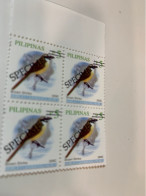 Philippines Stamp MNH Specimen Birds Block - Philippines