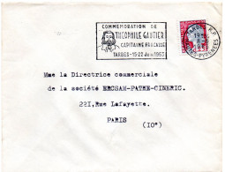 ECRIVAIN / Théophile GAUTIER = 65 TARBES 1963 = FLAMME SECAP Illustrée ' CAPITAINE FRACASSE ' Sur Enveloppe Entière - Annullamenti Meccanici (pubblicitari)