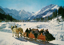 73310654 Oberstdorf Schlittenfahrt Brigsautal Oberstdorf - Oberstdorf