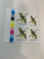 Philippines Stamp MNH Specimen Birds Block - Philippines