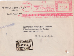 1961  Affrancatura Meccanica Rossa EMA  PETROLI AQUILA S.P.A.  Prodotti Di Raffineria - Auto's