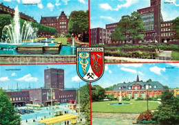 73310339 Oberhausen Friedensplatz Wasserspiele Rathaus Hauptbahnhof Schloss Wapp - Oberhausen